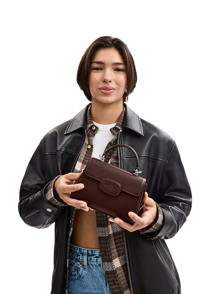 Coach Eliza Mini Top Handle Bag Maple