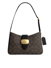 Coach-Eliza-Shoulder-Bag-In-Signature-Canvas-Brown-Black