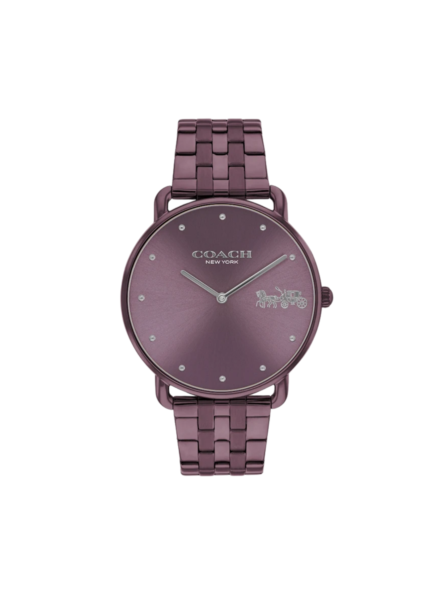 Coach-Elliot-Watch-41mm-With-Horse-And-Carriage-Purple
