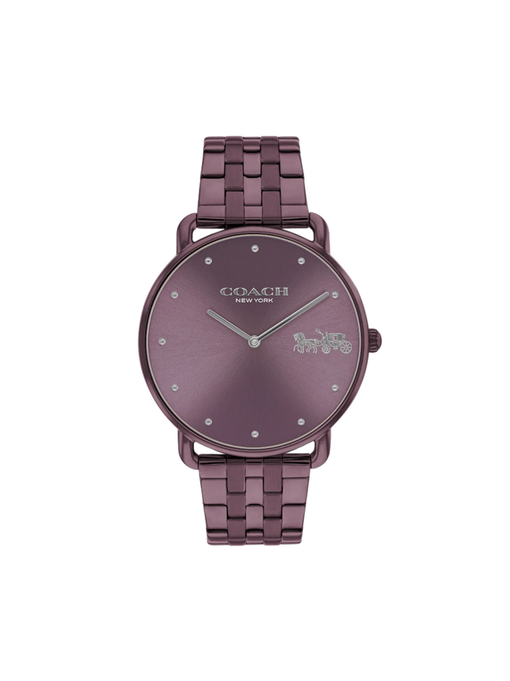 Coach-Elliot-Watch-41mm-With-Horse-And-Carriage-Purple