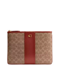 Coach-Essential-Pouch-28-In-Signature-Canvas-Tan-Rust