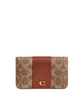 Coach-Essential-Slim-Card-Case-In-Signature-Canvas-Tan-Caramel