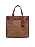 Coach-Field-Tote-22-In-Signature-Canvas-With-Horse-And-Carriage-Print-Tan-Multi