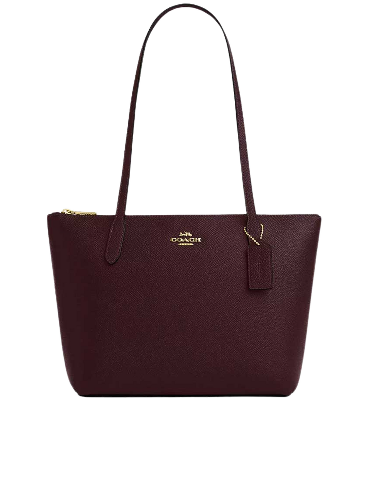 Coach-Fiona-Zip-Tote-Bag-Black-Merlot