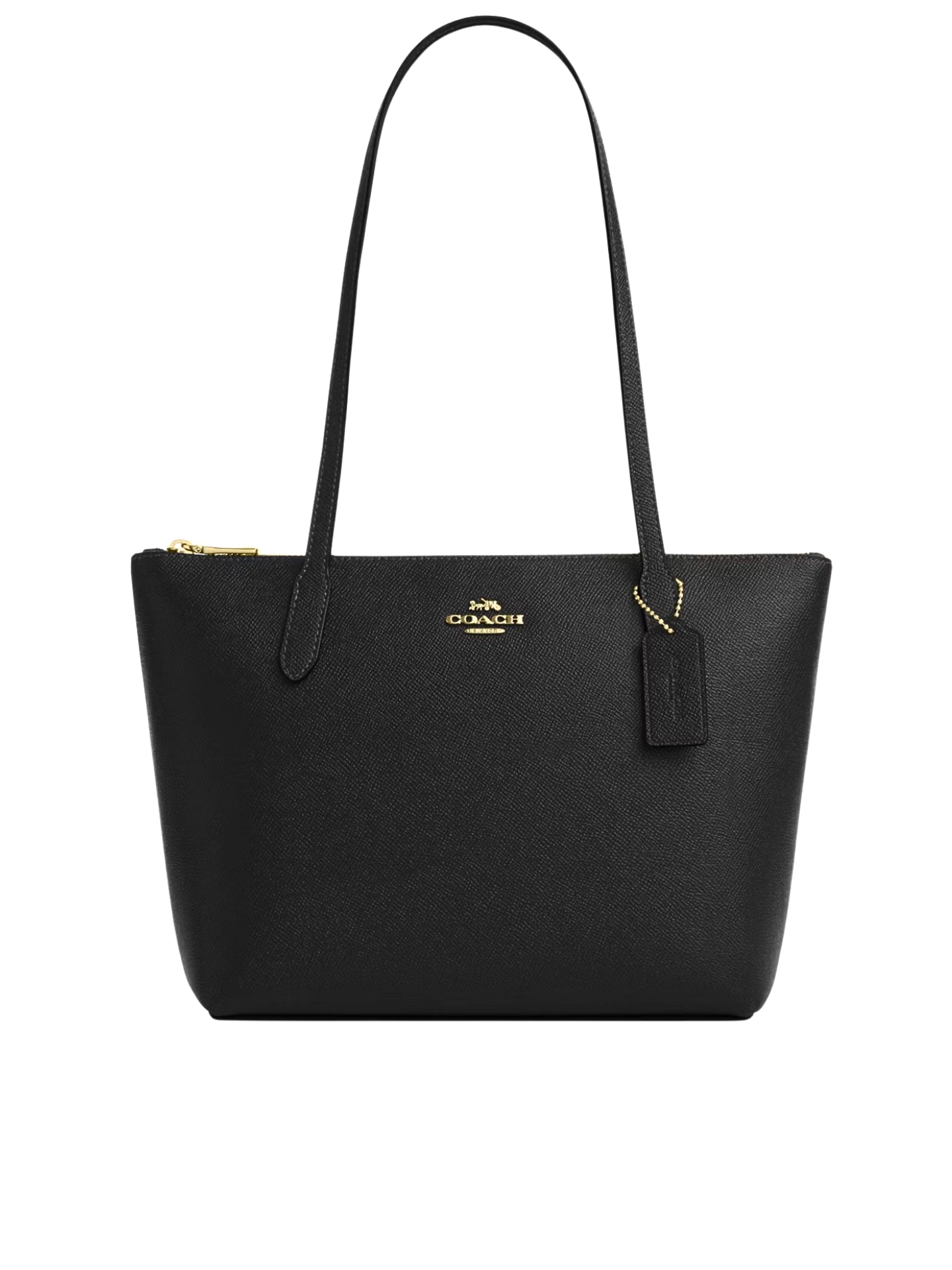 Coach-Fiona-Zip-Tote-Bag-Black