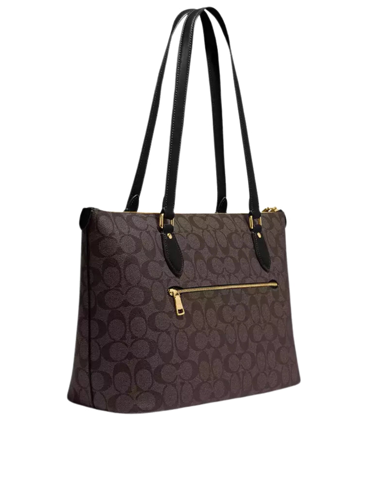      Coach-Gallery-Tote-Bag-In-Signature-Canvas-BrownBlack