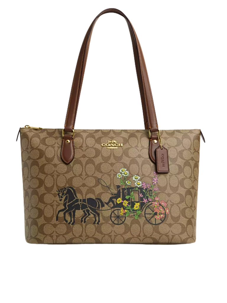 Coach-Gallery-Tote-In-Signature-Canvas-With-Floral-Horse-And-Carriage-Khaki-Multi