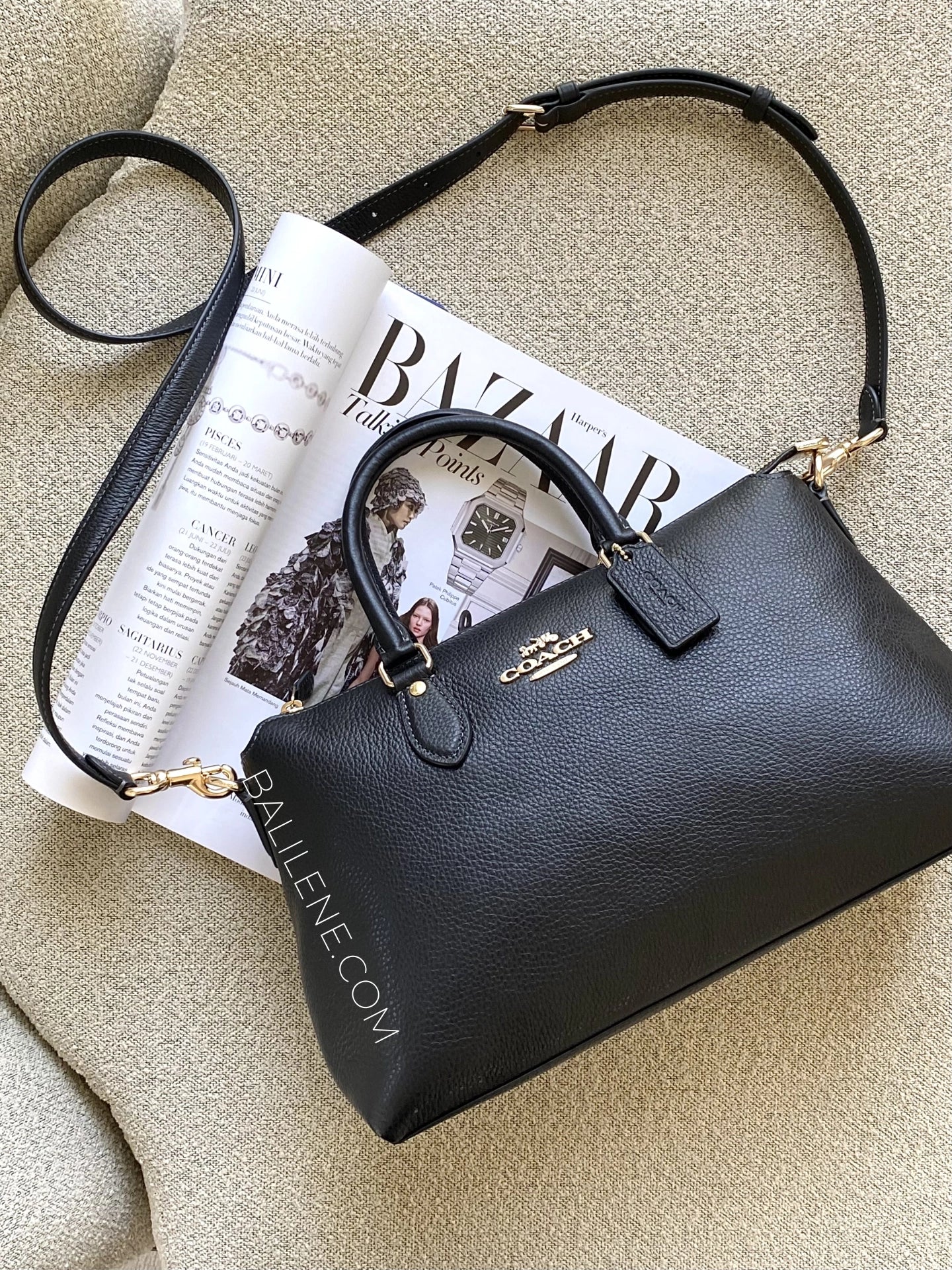 Coach-Georgia-Satchel-Bag-Black-balilene