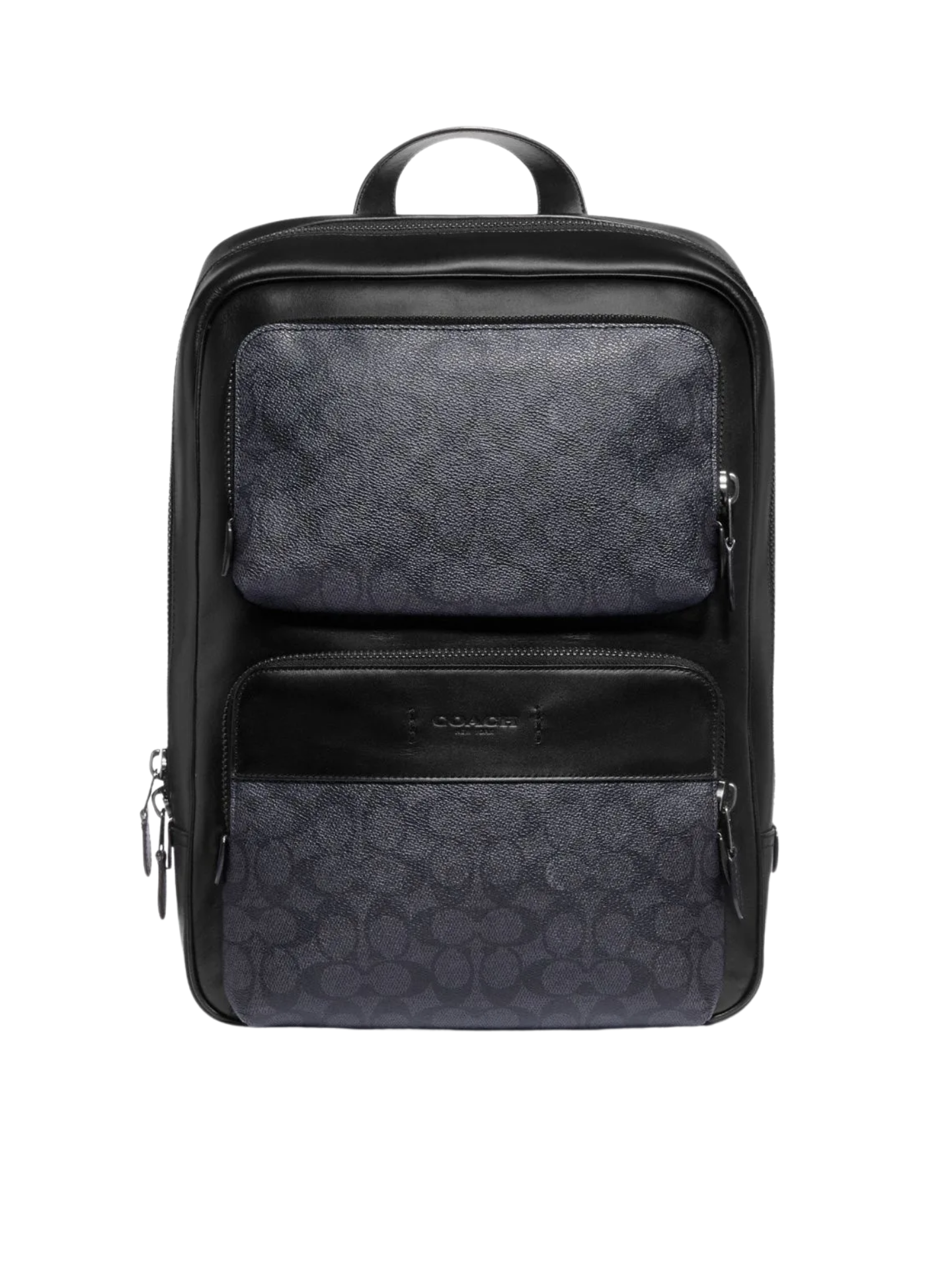 Coach-Gotham-Backpack-In-Signature-Canvas-Charcoal-Black