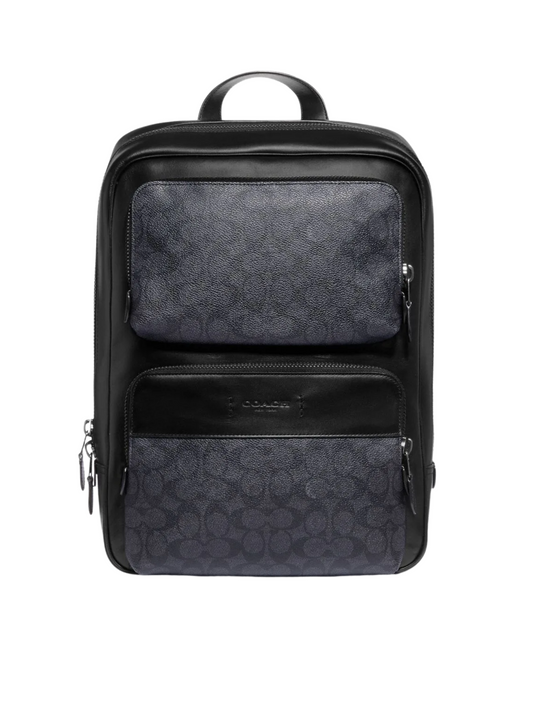 Coach-Gotham-Backpack-In-Signature-Canvas-Charcoal-Black