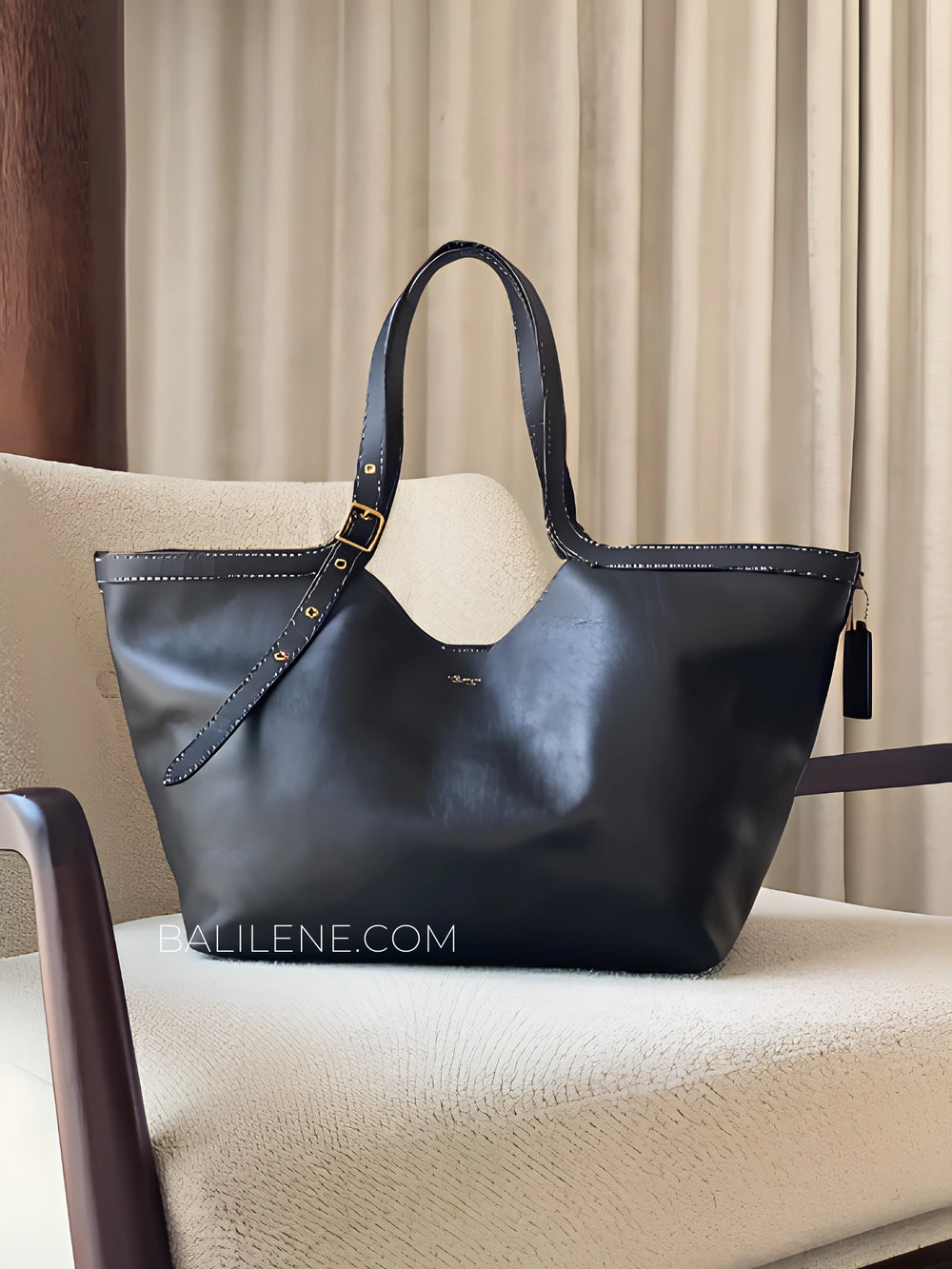 Coach-Gramercy-Tote-Bag-Black-balilene