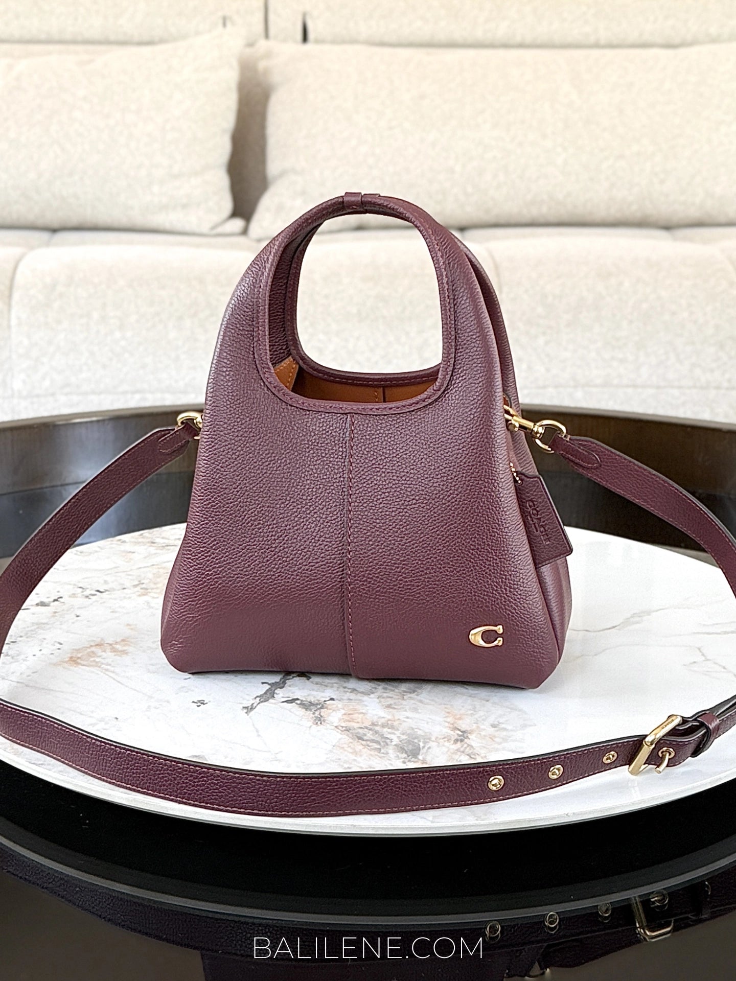 Coach Lana Shoulder Bag 23 Merlot