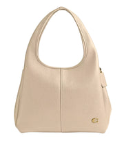 Coach Lana Shoulder Bag Pebble Leather Ivory