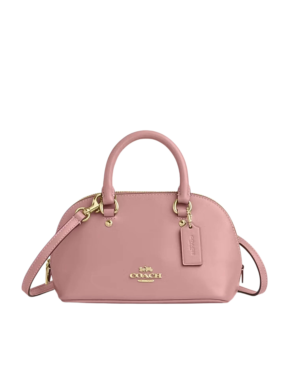 Coach-Lara-Mini-Satchel-Bag-Pink-Petal