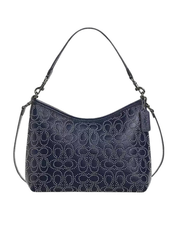 Coach-Laurel-Shoulder-Bag-With-Signature-Rivets-True-Navy