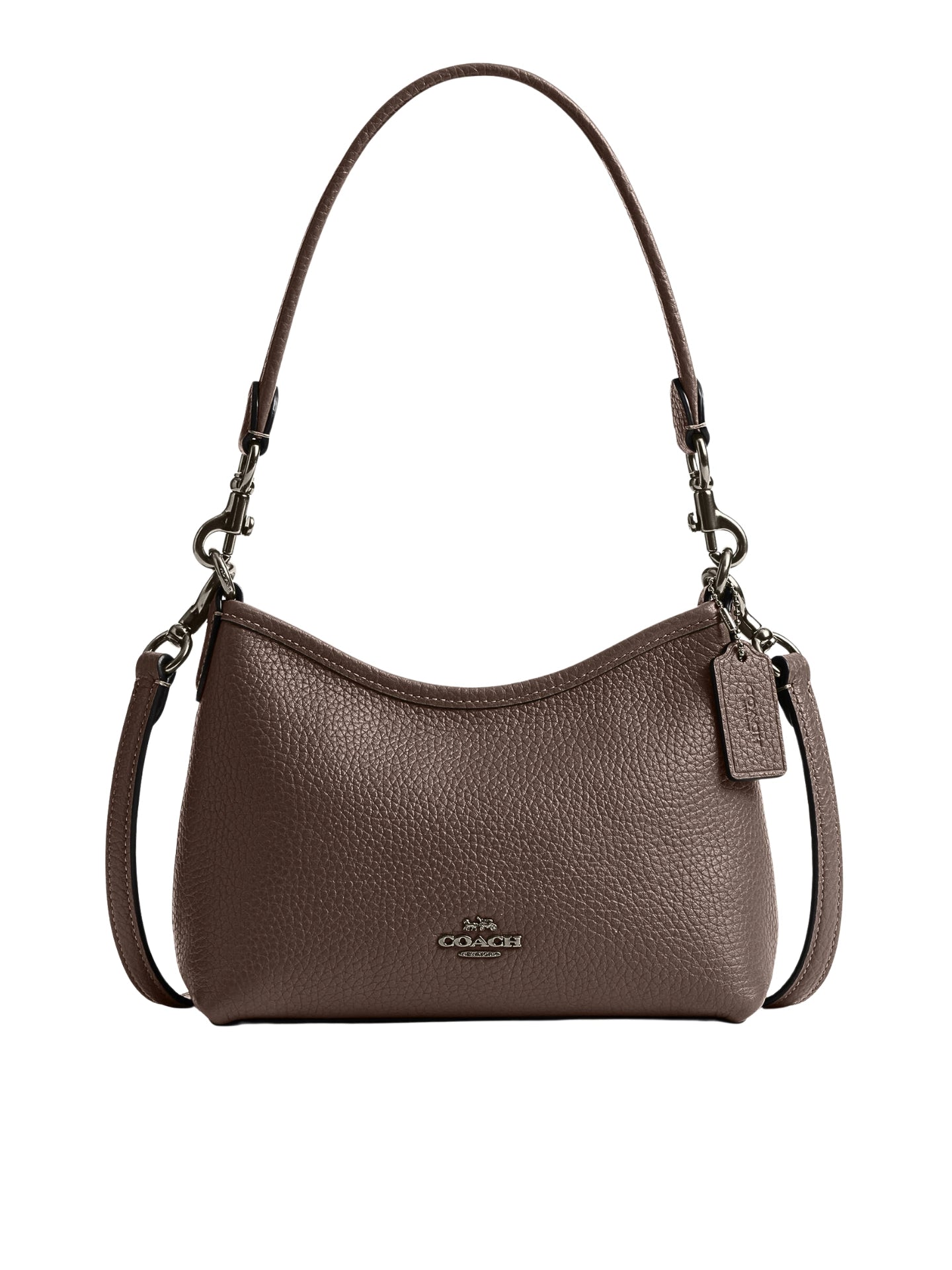 Coach-Laurel-Small-Shoulder-Bag-Dark-Stone