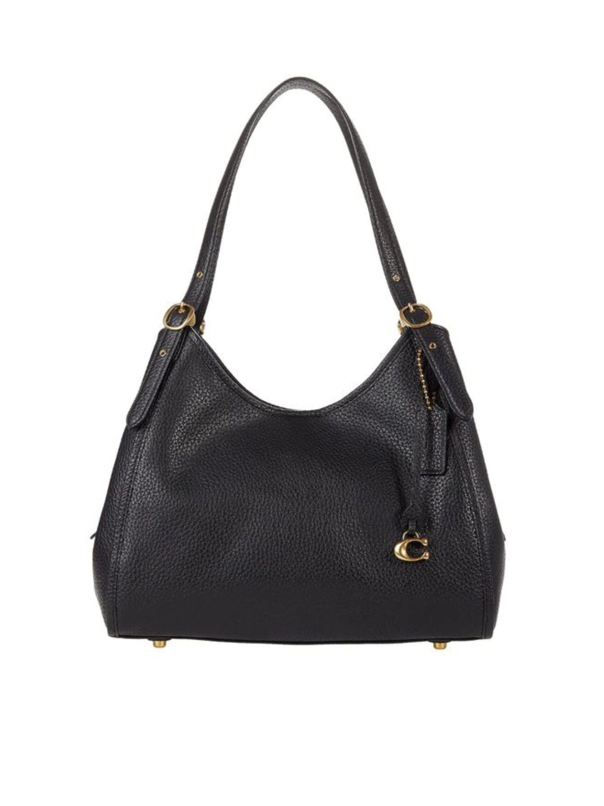 Coach-Lori-Soft-Pebble-Leather-Shoulder-Bag-Black