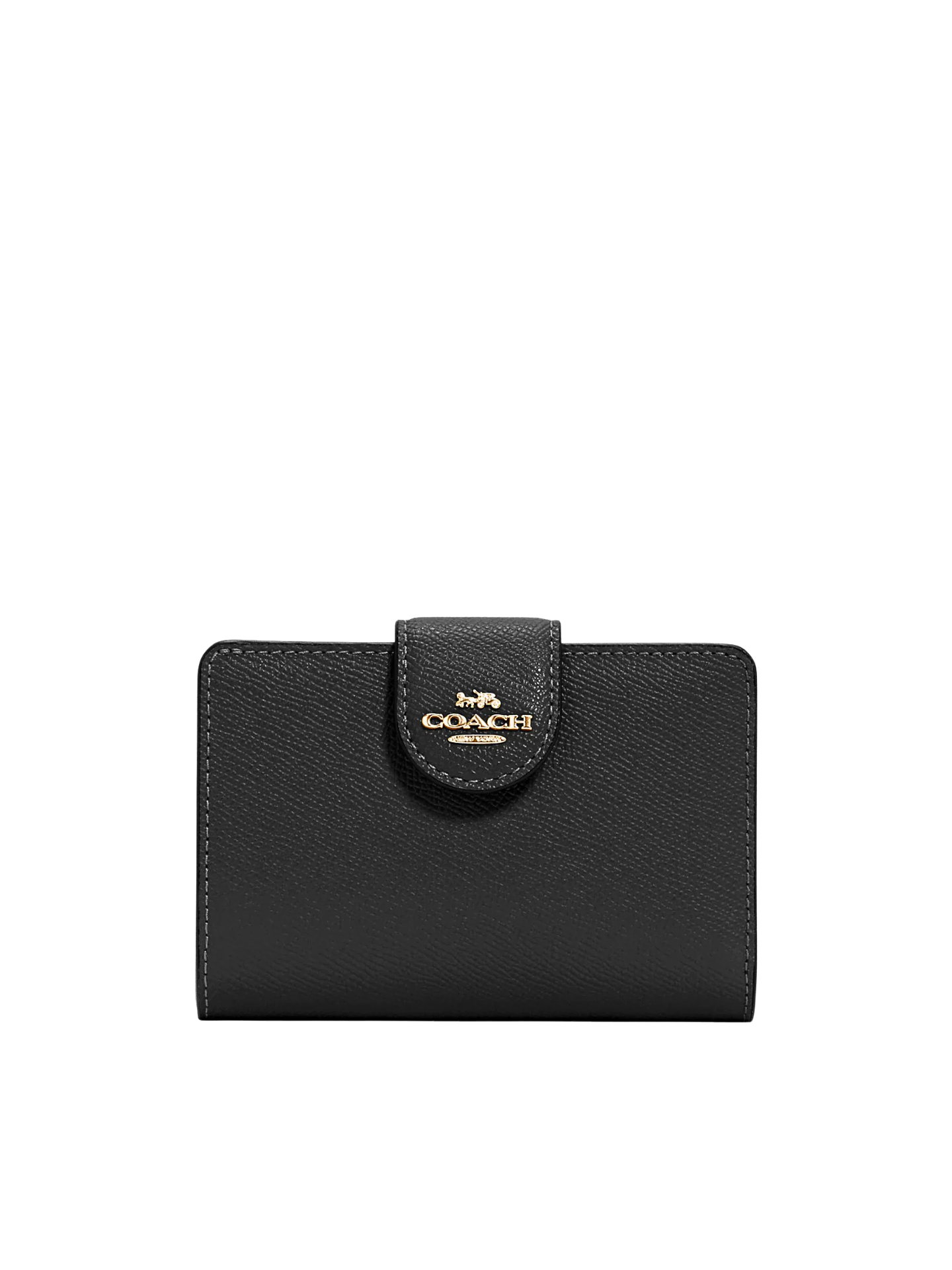 Coach-Medium-Corner-Zip-Wallet-Black