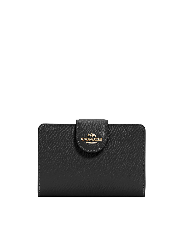 Coach-Medium-Corner-Zip-Wallet-Black
