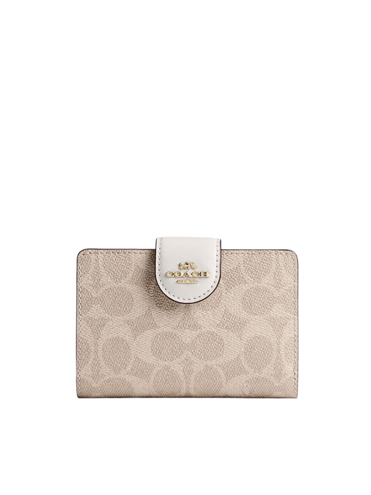 Coach-Medium-Corner-Zip-Wallet-In-Signature-Canvas-Sand-Chalk