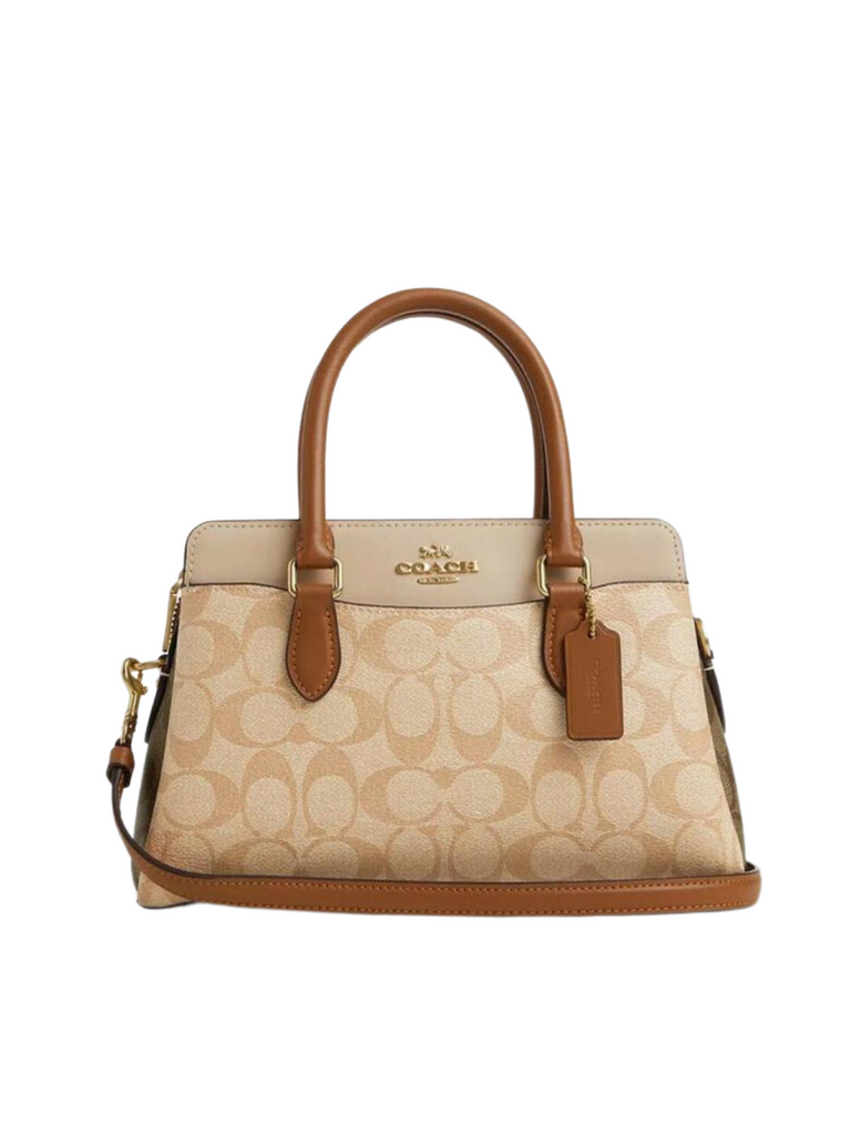 Coach-Mini-Darcie-Carryall-Signature-Colorblocked-LightKhakiKhaki-Multi