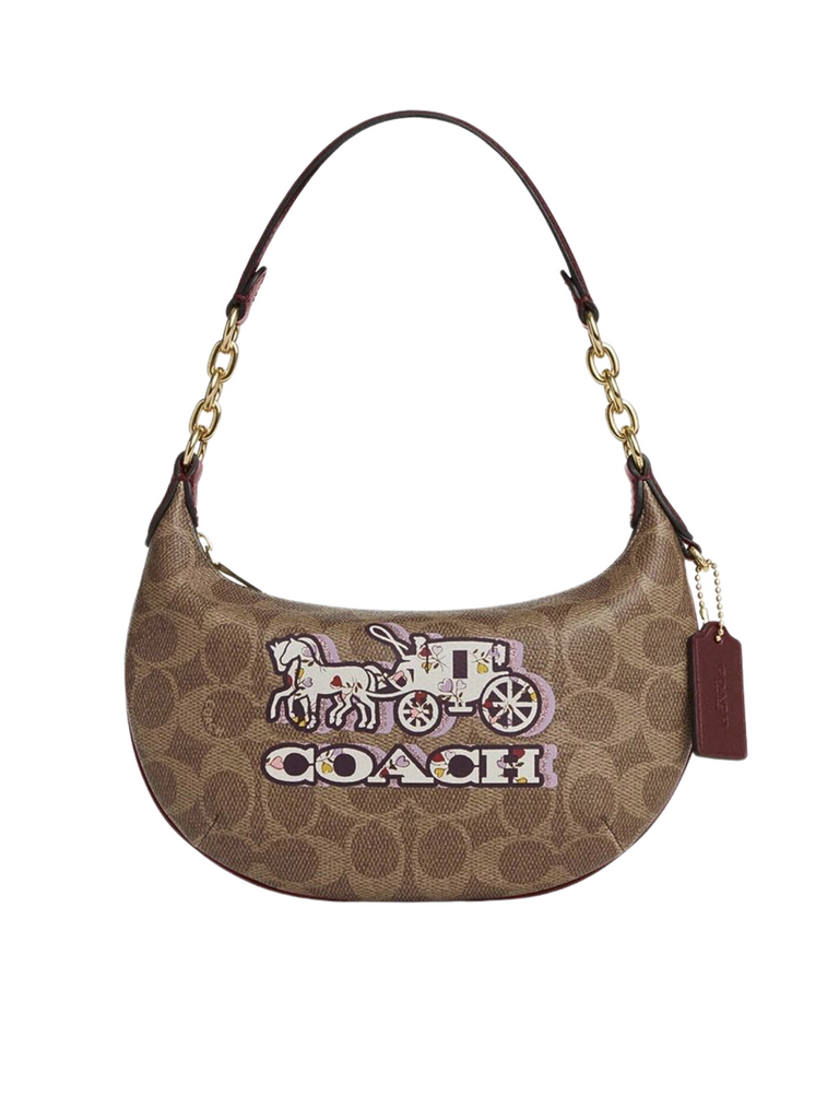 Coach-Mini-Payton-Bag-In-Signature-Canvas-With-Horse-And-Carriage-Print-Tan-Black-Cherry