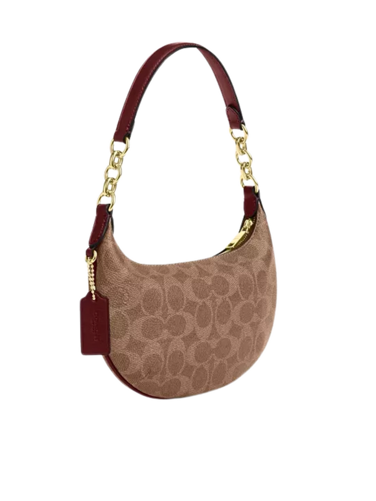 Coach-Mini-Payton-Bag-In-Signature-Canvas-With-Horse-And-Carriage-Print-Tan-Black-Cherry