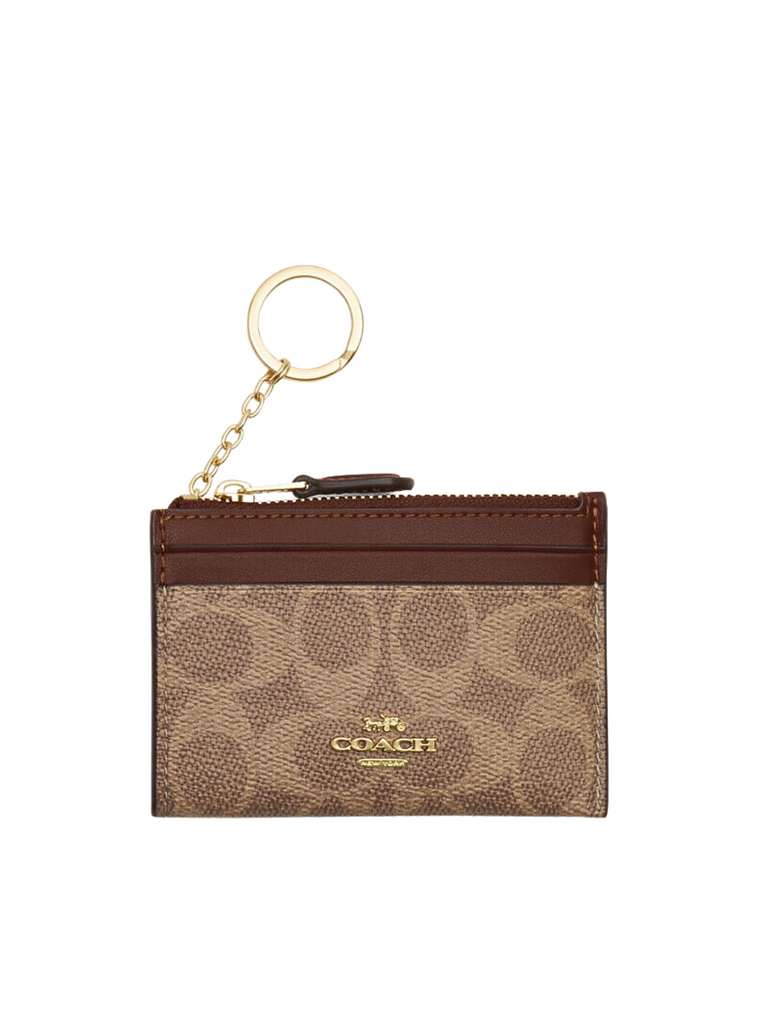 Coach-Mini-Skinny-ID-Signature-Tan-Brown