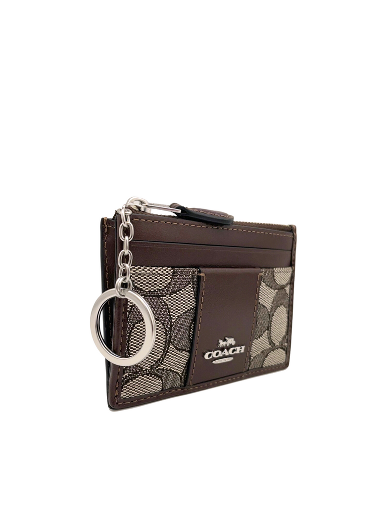 Coach-Mini-Skinny-ID-Wallet-Signature-Jacquard-Oak-Maple