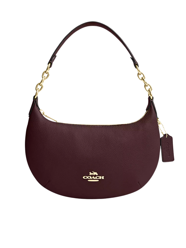 Coach Payton Leather Hobo Bag Merlot