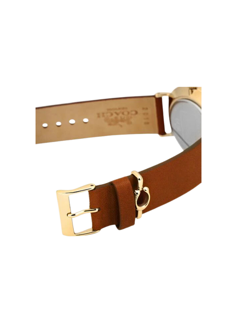 Coach-Perry-Gold-Dial-Brown-Leather-Strap-Watch