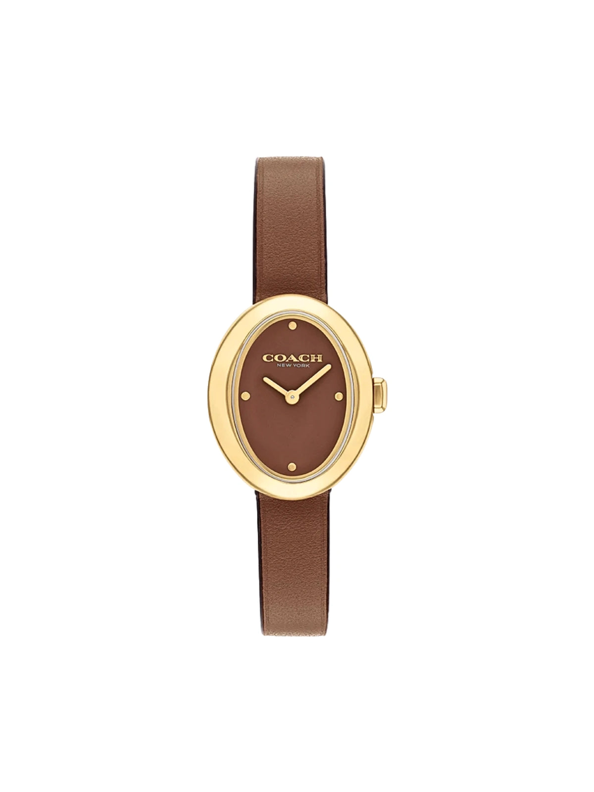Coach-Sammy-Quartz-Gold-Case-Brown-Leather-Strap-Watch