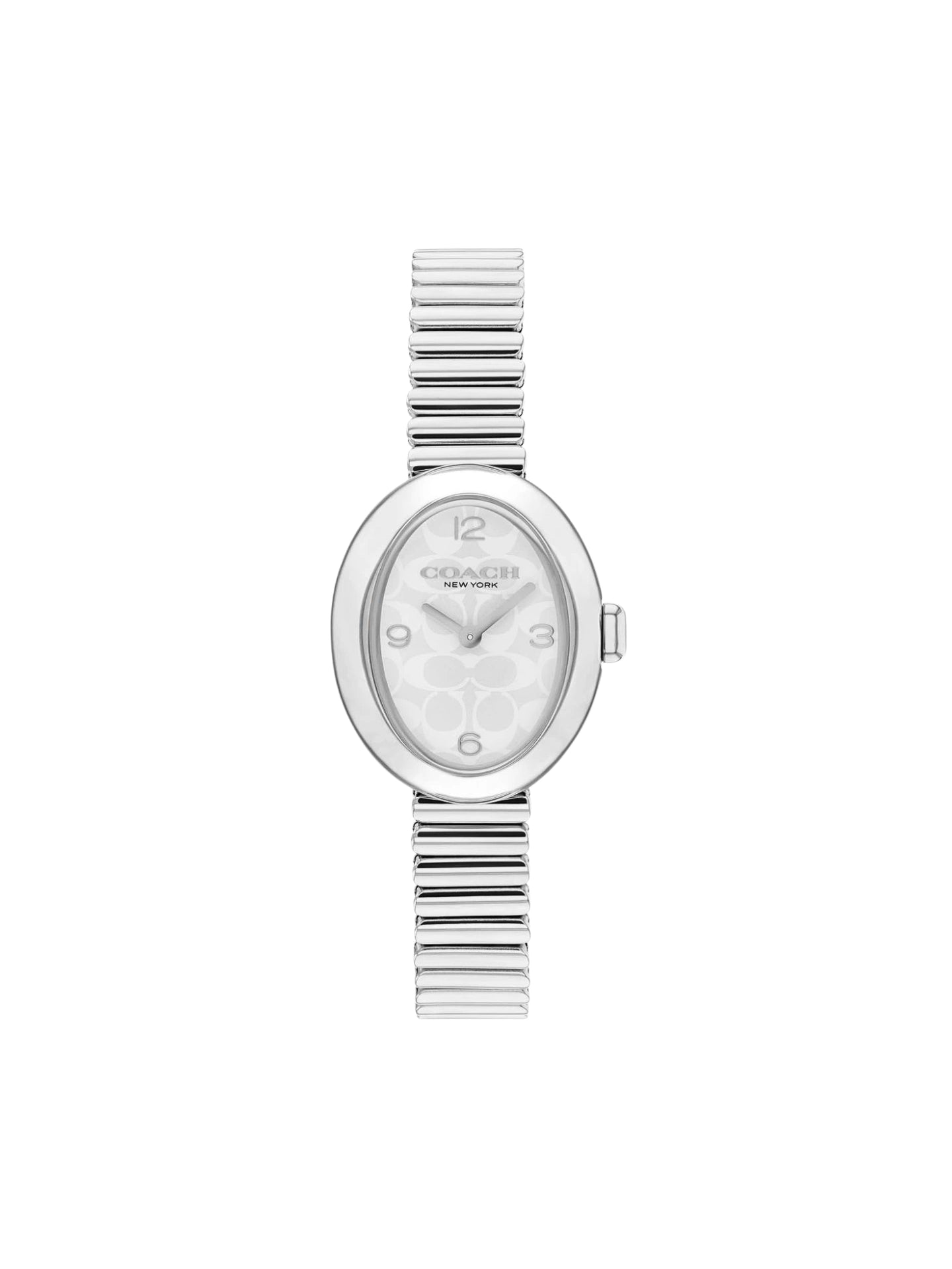 Coach-Sammy-Silver-White-Dial-Stainless-Steel-Watch