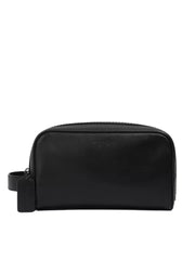 Coach-Small-Leather-Travel-Kit-Pouch-Bag-Black