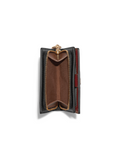 Coach Snap Wallet With Rainbow Colorblock Interior Black