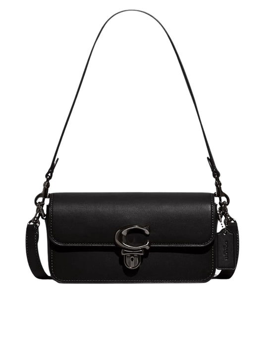 Coach-Studio-Baguette-In-Glovetanned-Leather-Shoulder-Bag-Black