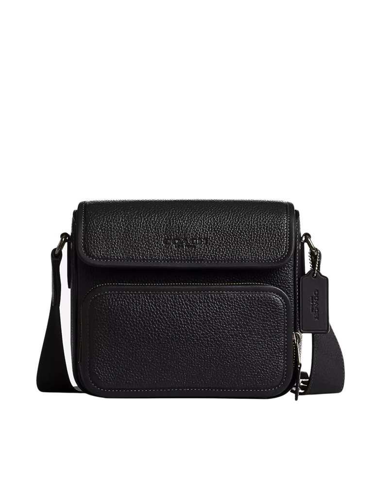 Coach-Sullivan-Flap-Crossbody-Bag-Black