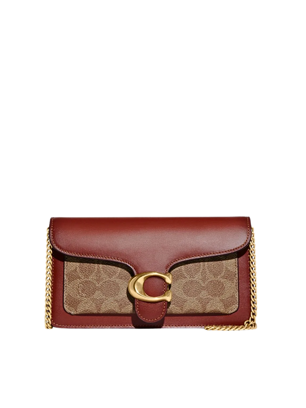 Coach-Tabby-Chain-Clutch-In-Signature-Canvas-Tan-Rust