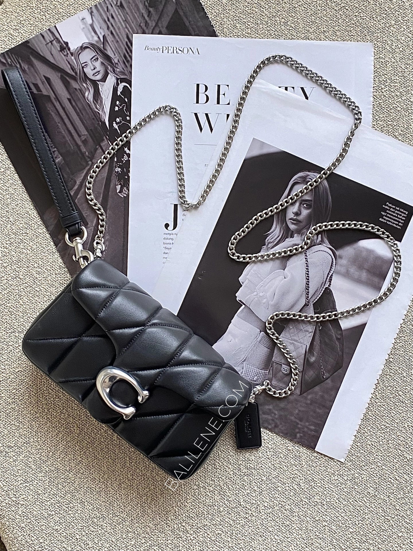 Coach-Tabby-Chain-Crossbody-Bag-19-With-Quilting-Black-balilene