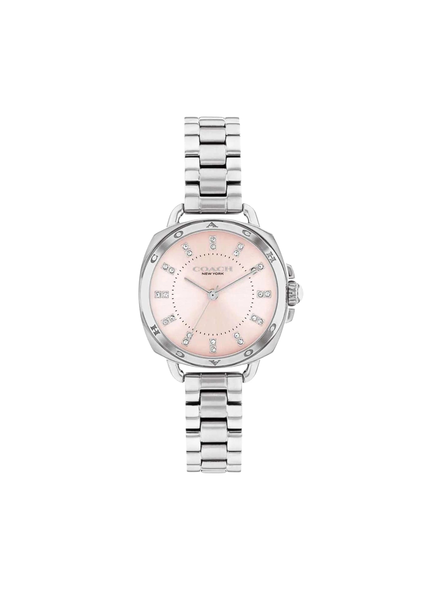 Coach-Tatum-Blush-Dial-Womens-Stainless-Steel-Quartz-Watch-Silver