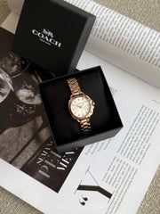 Coach-Tatum-White-Dial-Womens-Stainless-Steel-Quartz-Watch-Rosegold-balilene