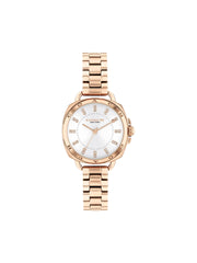 Coach-Tatum-White-Dial-Womens-Stainless-Steel-Quartz-Watch-Rosegold