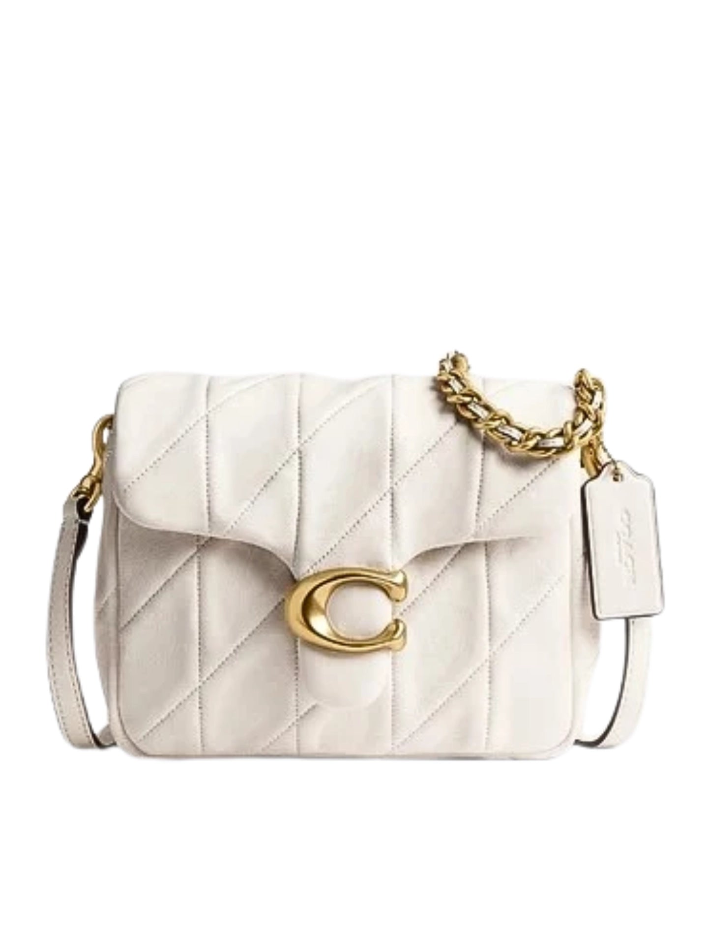 Coach Times Square Tabby Shoulder Bag 26 With Quilting Chalk