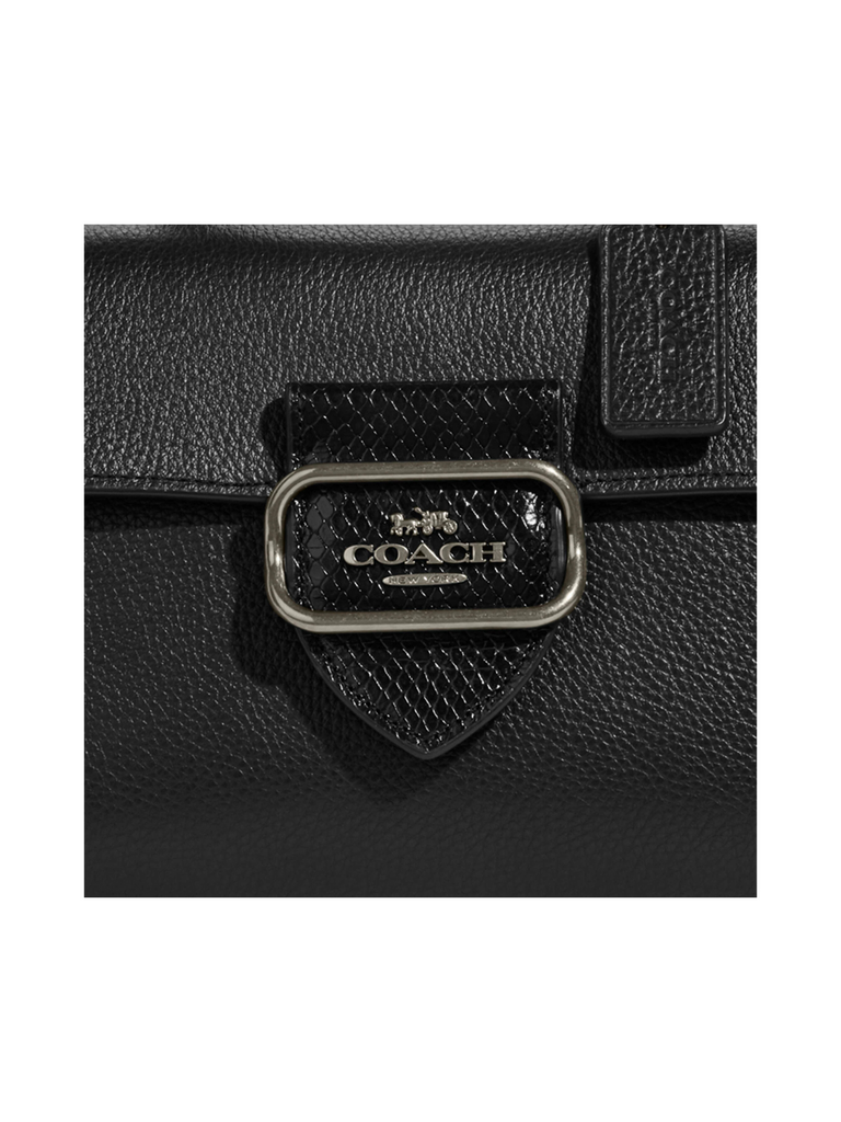 Coach Morgan Top Handle Satchel Bag Black