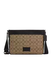CoachDistrictCrossbodyInSignatureCanvasKhakiBlack