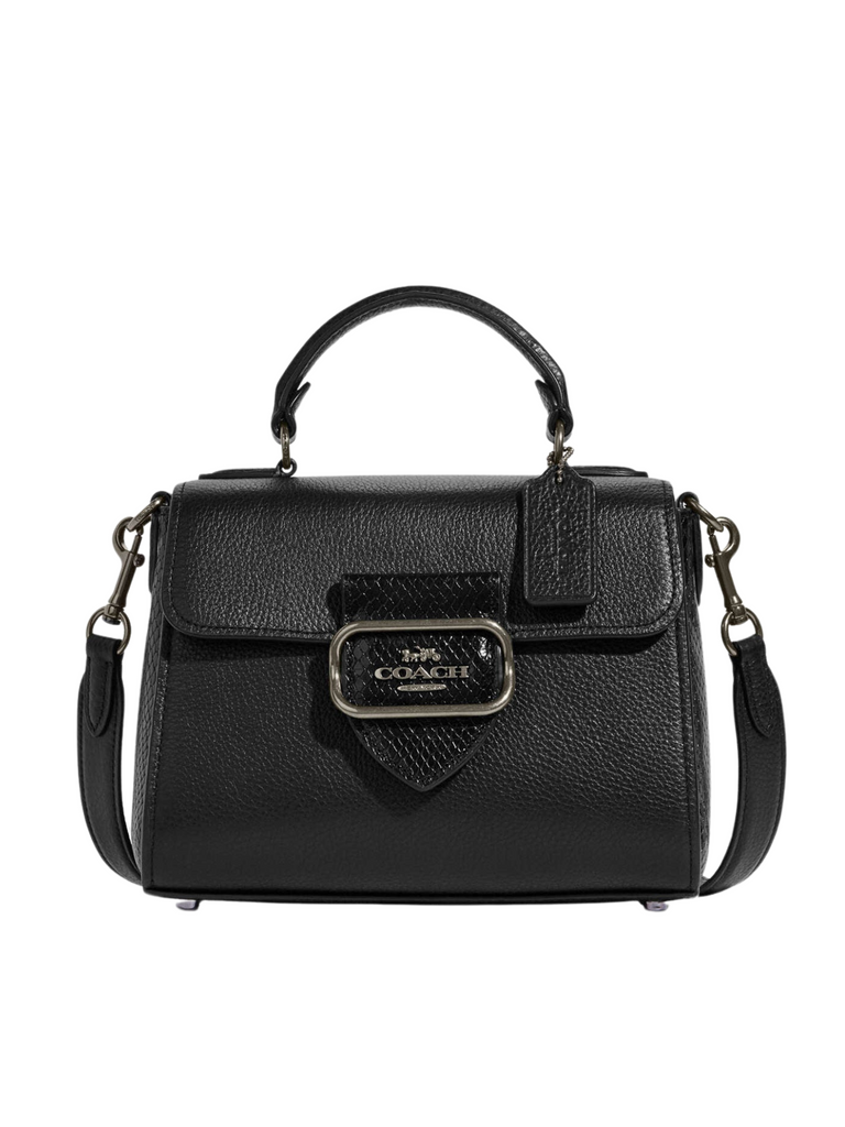 Coach Morgan Top Handle Satchel Bag Black