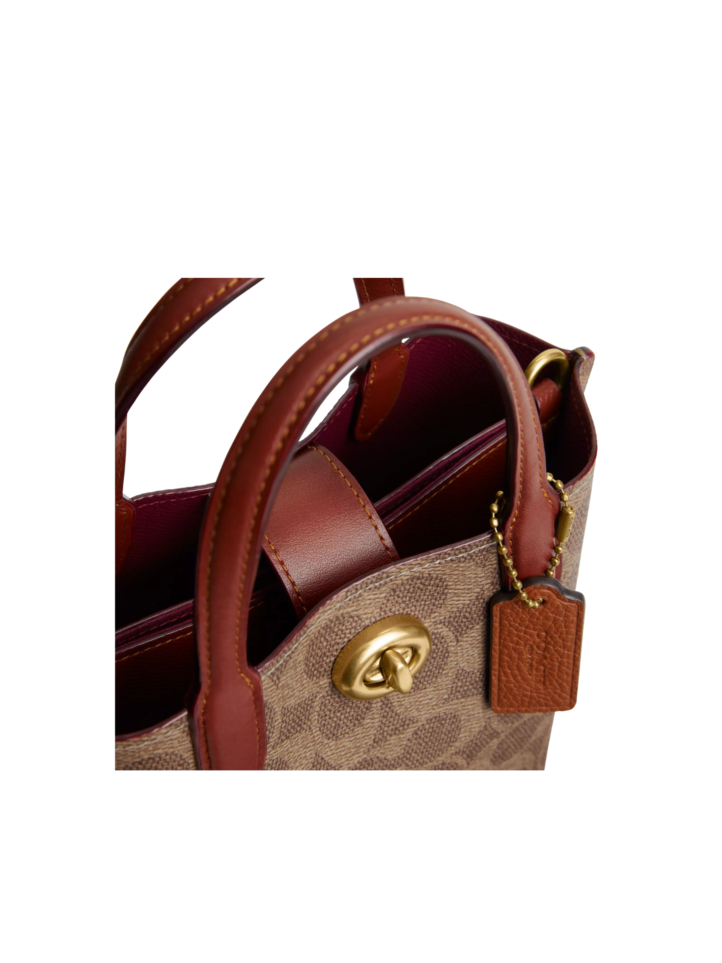 Detail-Coach-Willow-Tote-16-In-Signature-Canvas-Tan-Rust