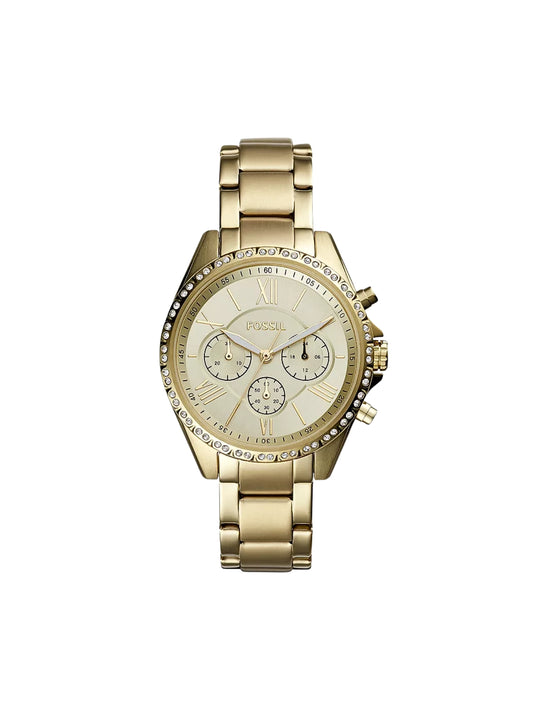 Fossil-Modern-Courier-Chronograph-Gold-Tone-Stainless-Steel-Watch