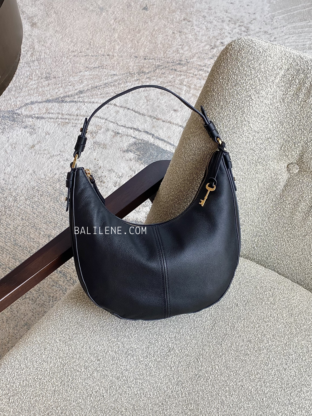 Fossil-Shae-Large-Hobo-Black-balilene