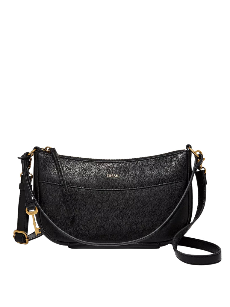 Fossil-Skylar-Leather-Baguette-Black